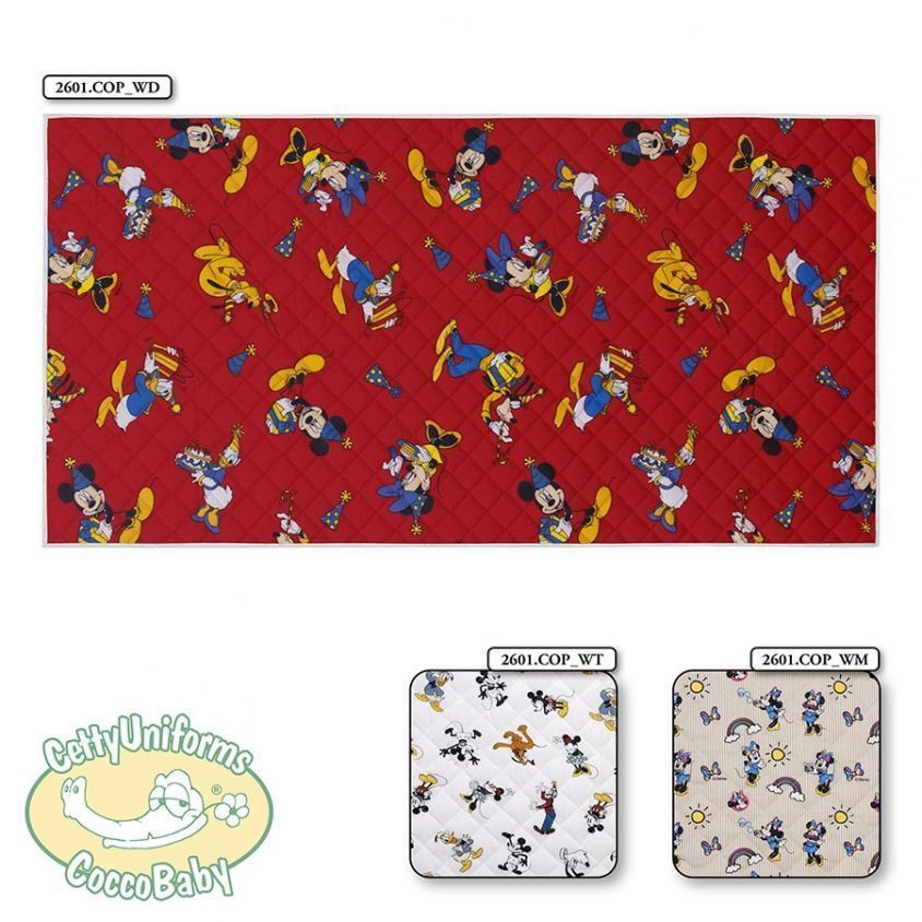 Plaid Coperta trapuntata in varie fantasie Disney con Topolino, minnie paperino e pluto